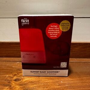 The First Years Sunset Baby Soother Nightlight And Sound Machine White Noise